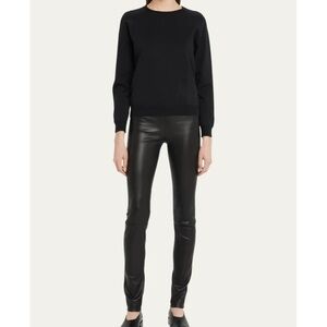 The Row Moto Leather Leggings